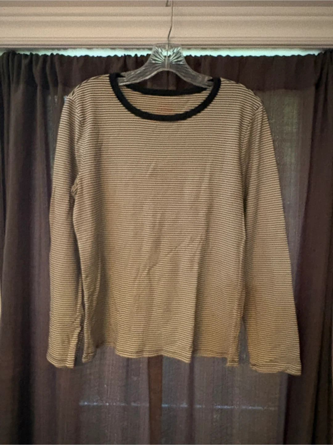 Joe Fresh Striped Long Sleeve Basic T-Shirt