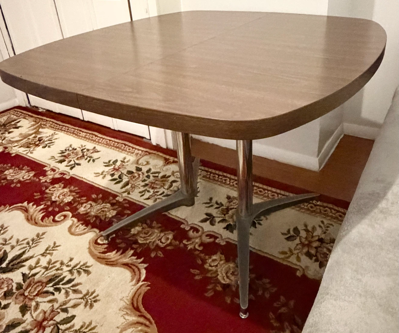 Sturdy Brown Dining Table – 42″ × 36″
