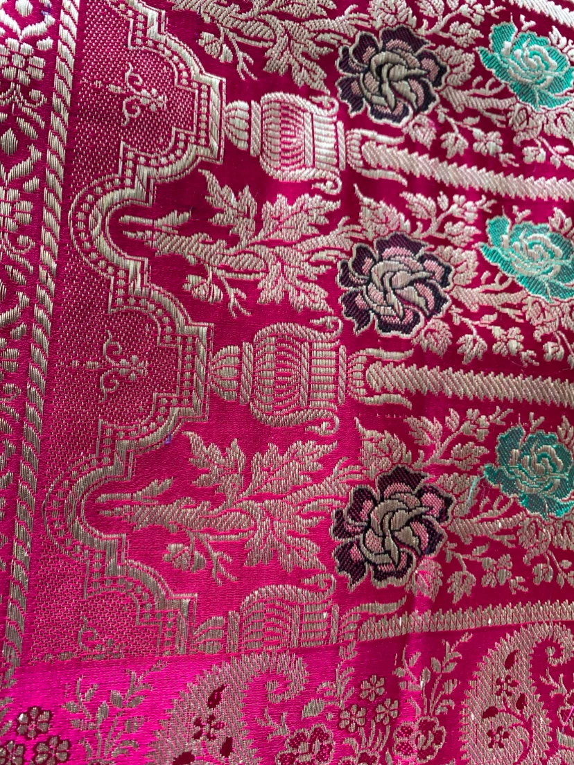 Price Drop Traditional Banarasi Silk Saree - photo 2