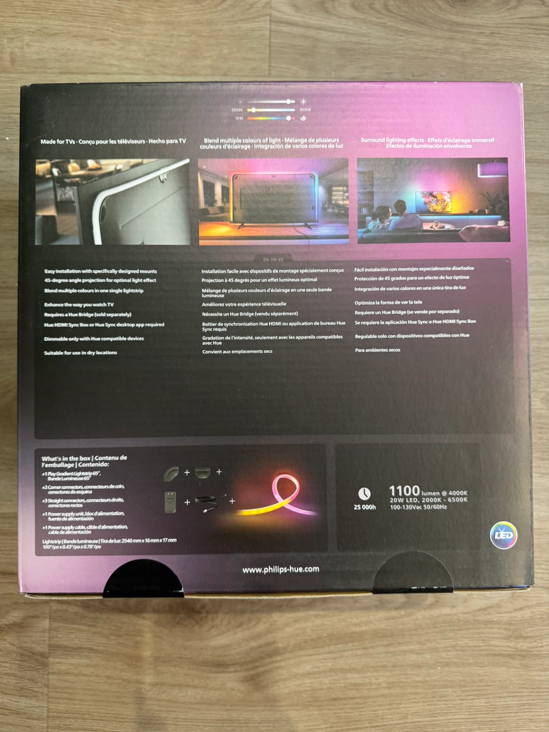 Hue Play Gradient Lightstrip for 65" TV - BNIB/Sealed - photo 2
