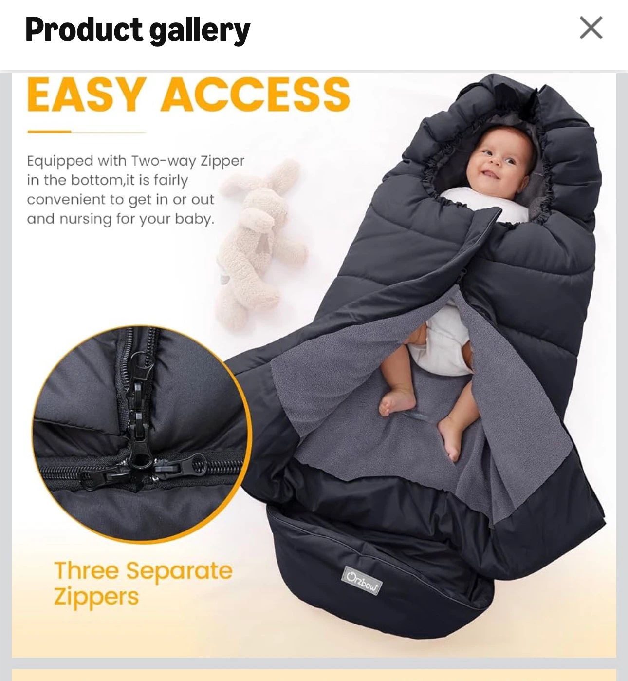 Contours Options Double Stroller + Orzbow Footmuff - photo 5