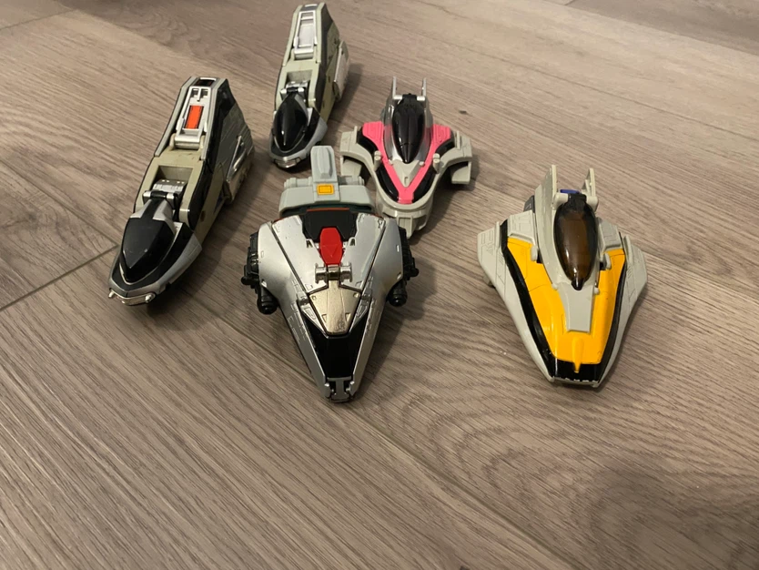 Power Rangers timeranger Megazord and Ships