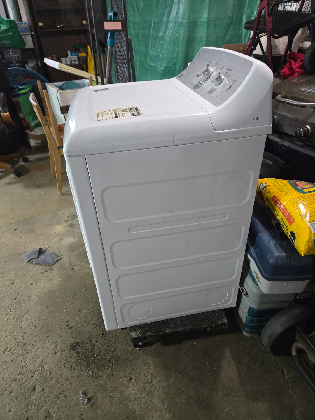 GE White Electric Dryer - photo 3