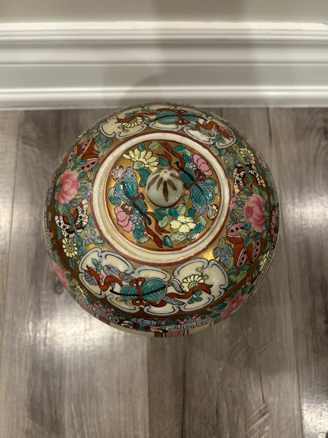 Chinese Famille Rose Porcelain Ginger Jar With Lid Figures - photo 5