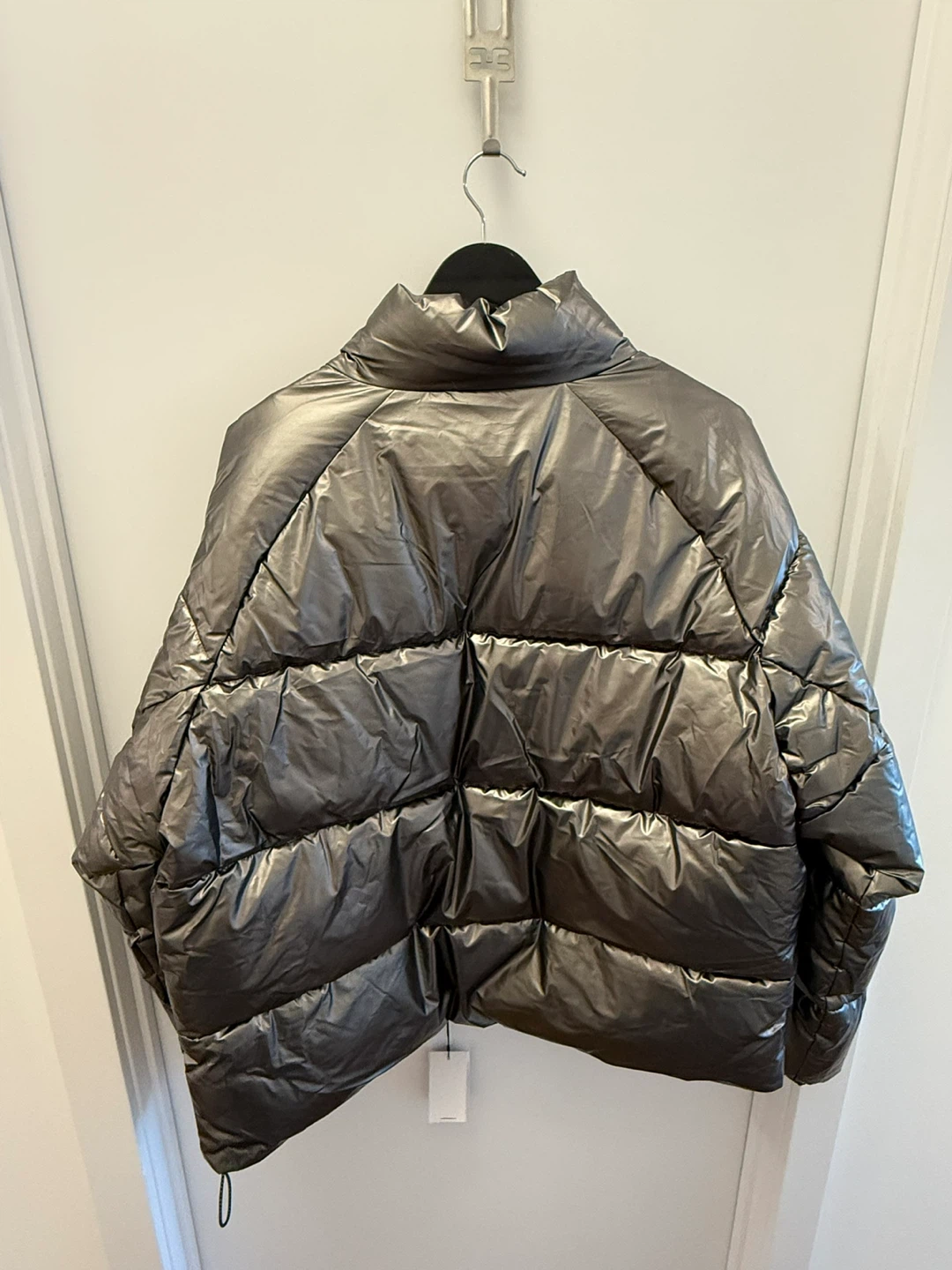 Korean Puffer Jacket in Metallic Gray - photo 2
