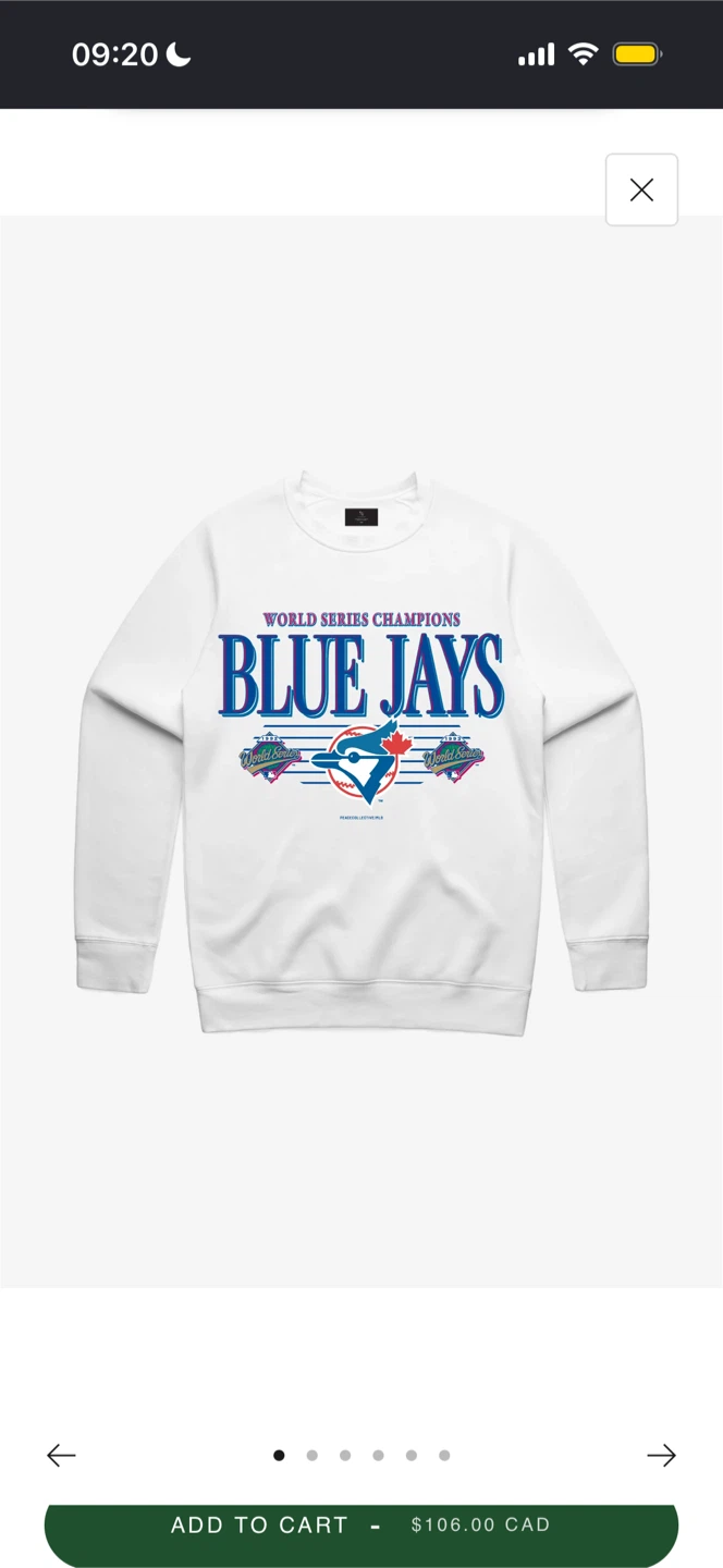 Peace Collective Blue Jays World Series Crewneck