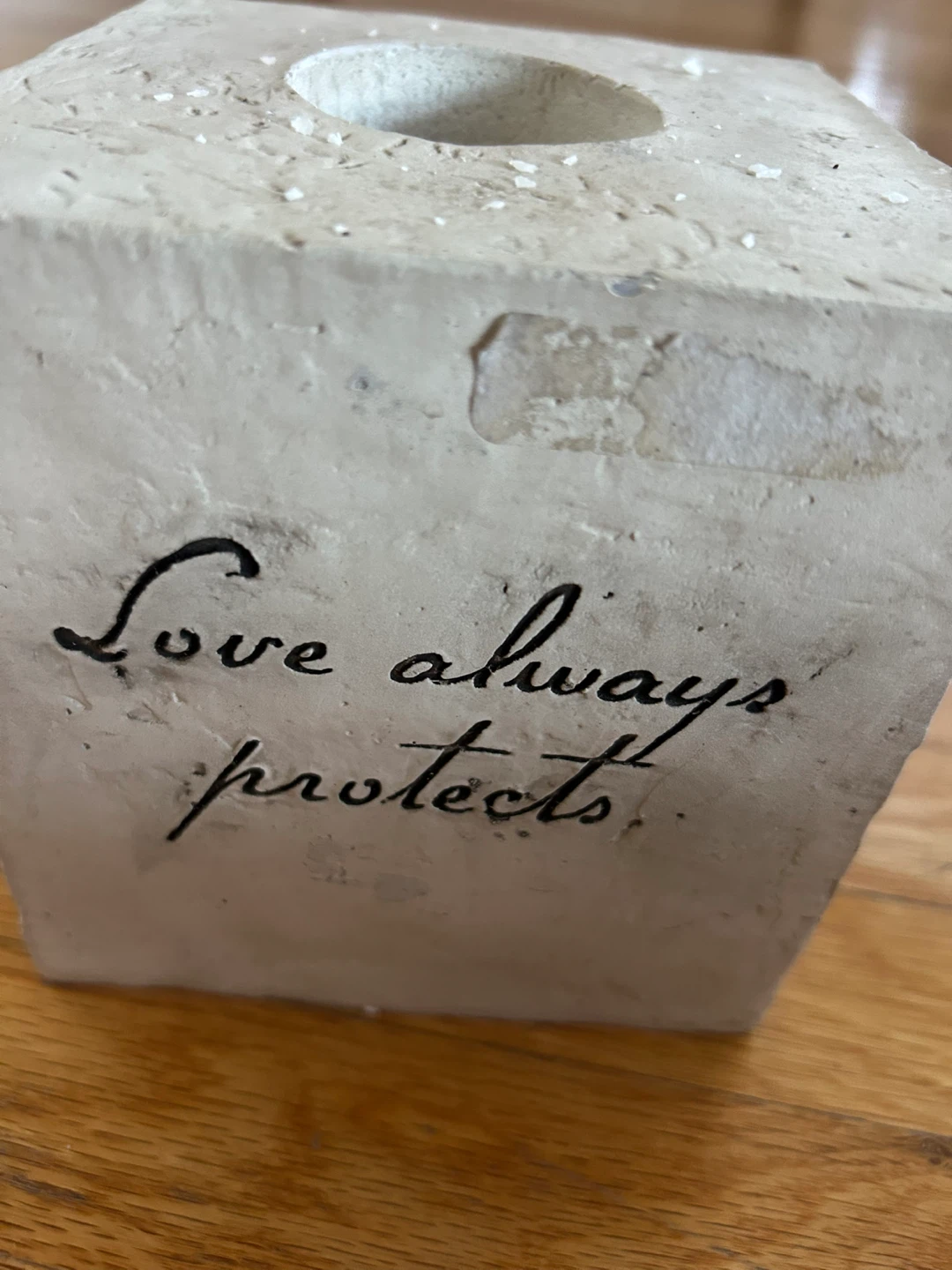 Concrete Square Candle Holder
