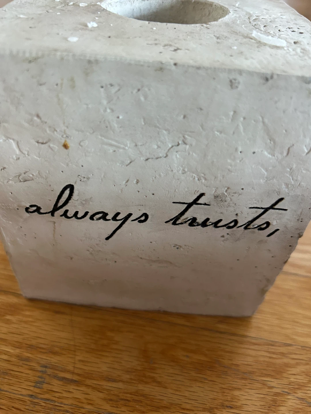 Concrete Square Candle Holder - photo 3