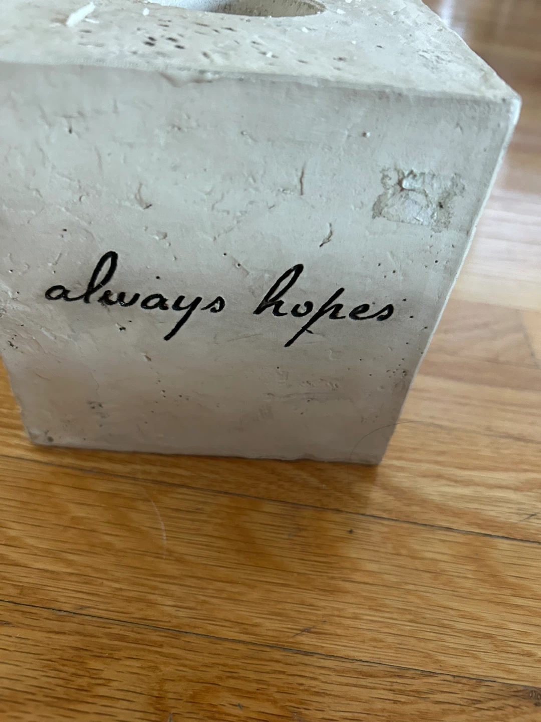 Concrete Square Candle Holder - photo 4
