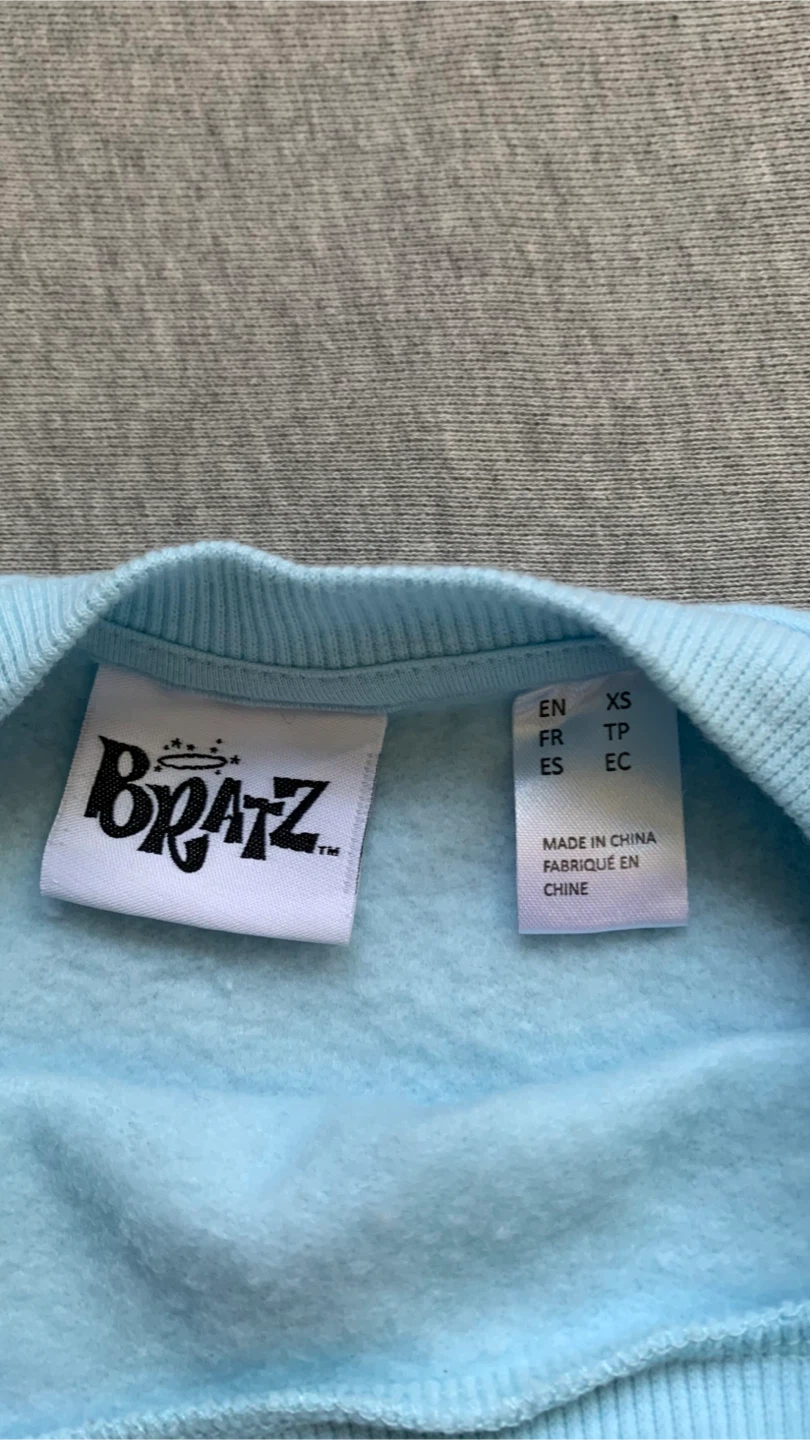 BRATZ Branded Light Blue Sweatshirt - Size XS - photo 3