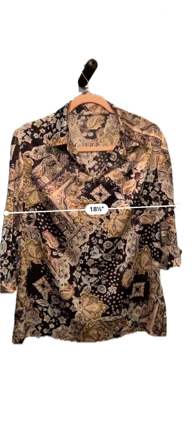 Unisex Paisley Print Button-Down Shirt