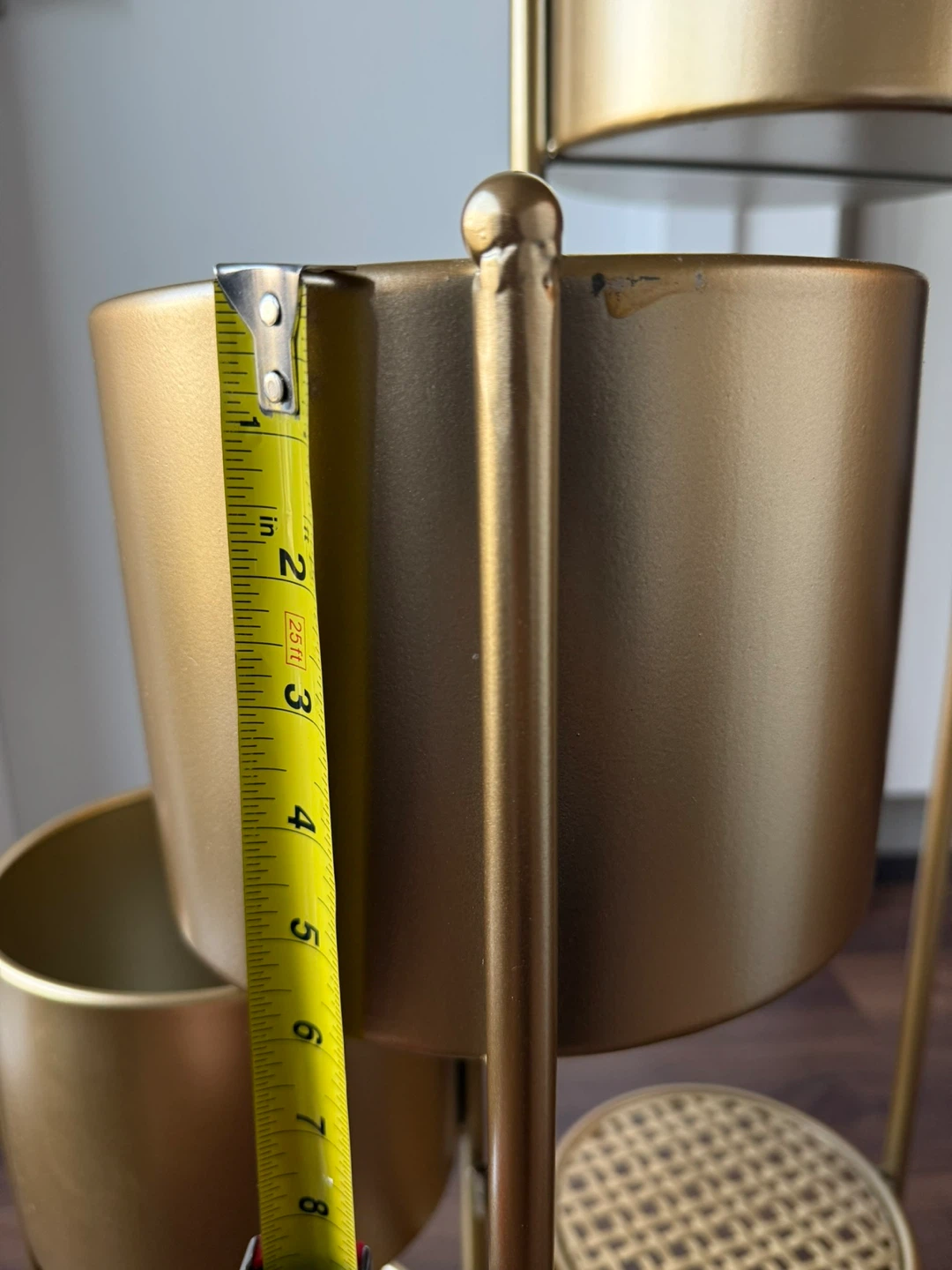 SSS Furniture Gold Metal Plant Stand - photo 4