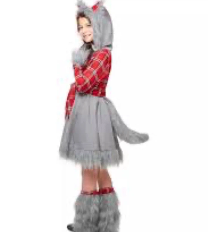 Wolf Costume - For14~16years Dress, Gloves, Leg Warmers