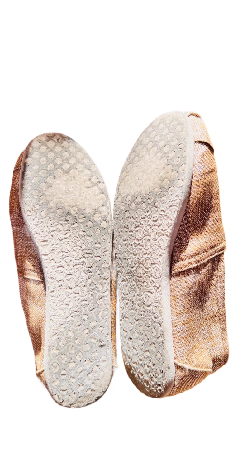TOMS Gold Shimmer Slip-On Flats W8 - photo 3