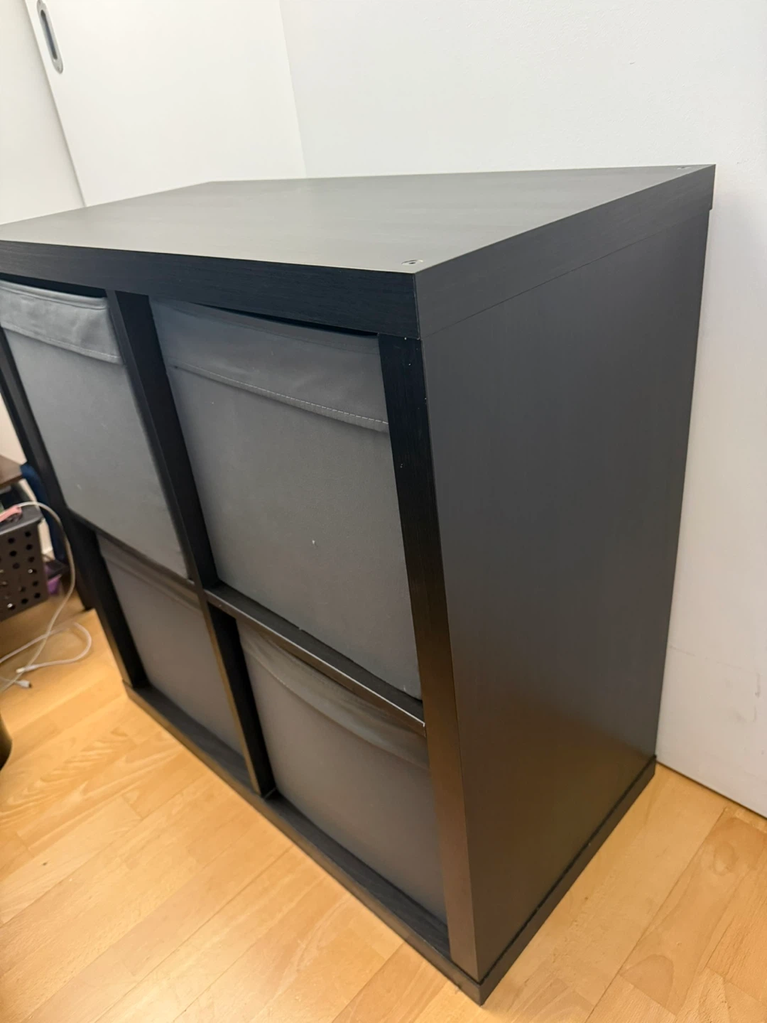 IKEA KALLAX Shelving Unit with 4 Storage Bins - photo 2