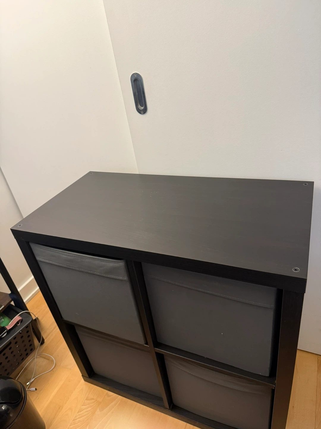 IKEA KALLAX Shelving Unit with 4 Storage Bins - photo 3
