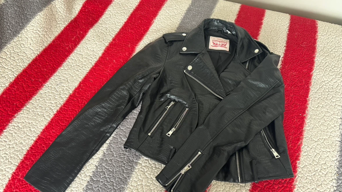 Levi's Black Faux Leather Moto Jacket