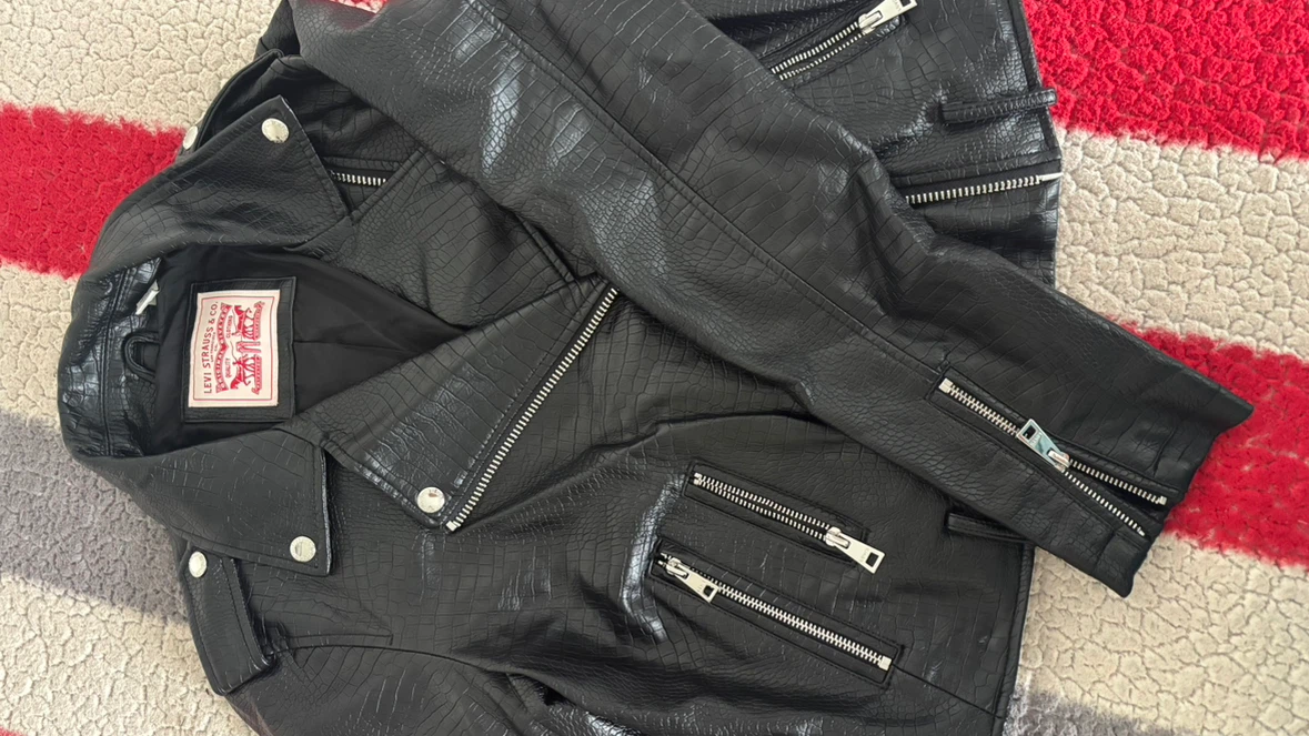 Levi's Black Faux Leather Moto Jacket - photo 3