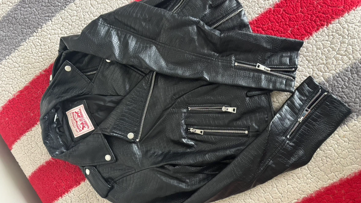 Levi's Black Faux Leather Moto Jacket - photo 4