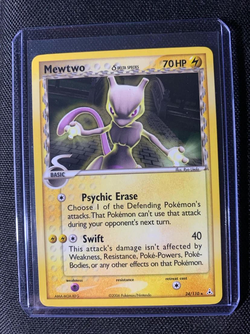 Pokemon Delta Species Mewtwo 24/110 Card