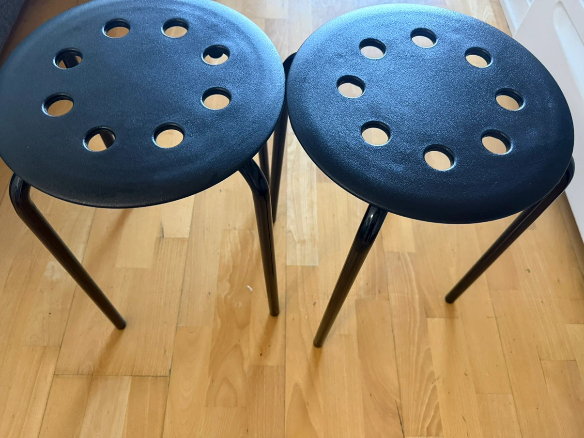 Set of Two IKEA Marius Stools - photo 2