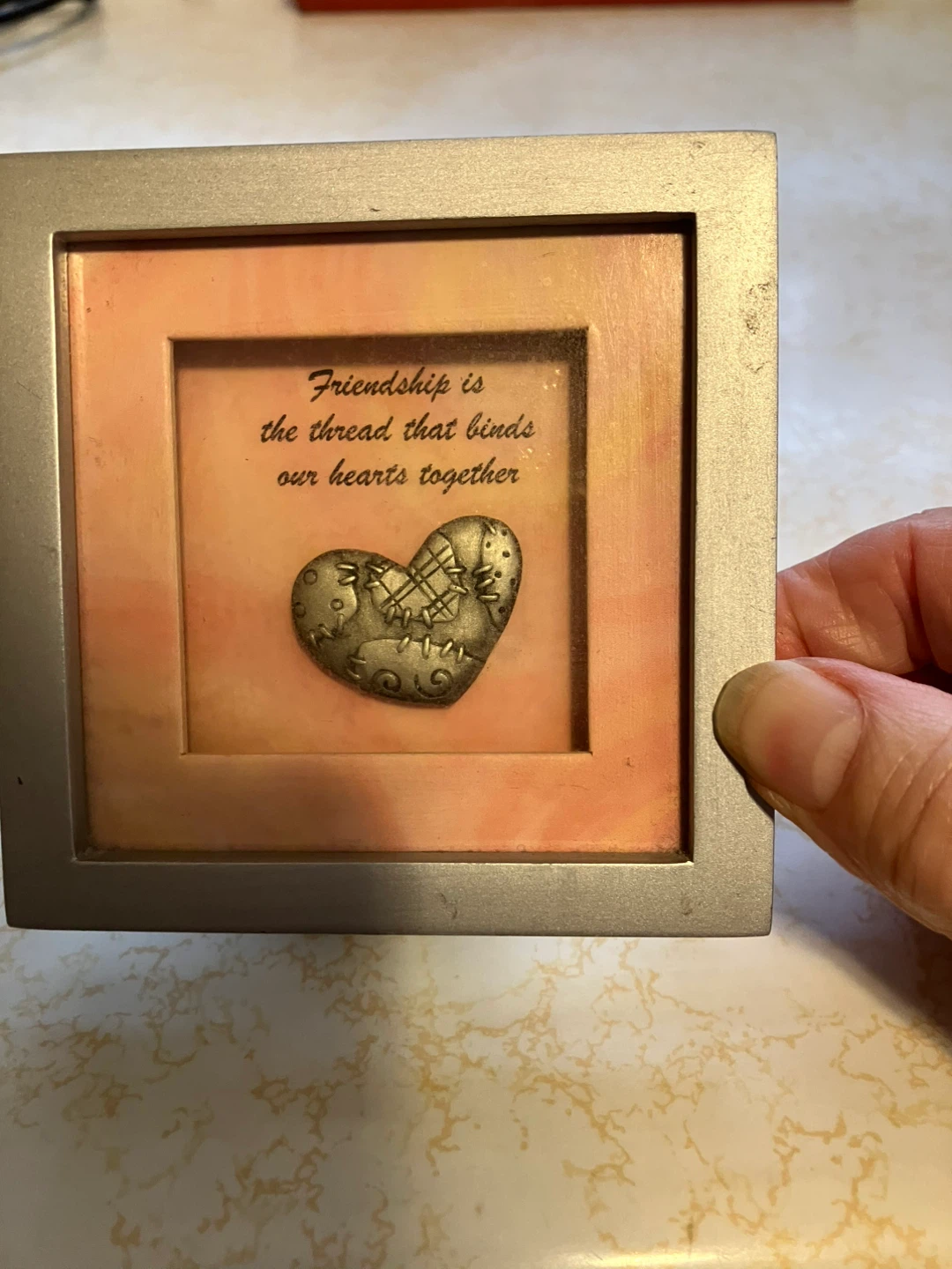 Set of 2 Framed Heart Sentiment Art Pieces - photo 2
