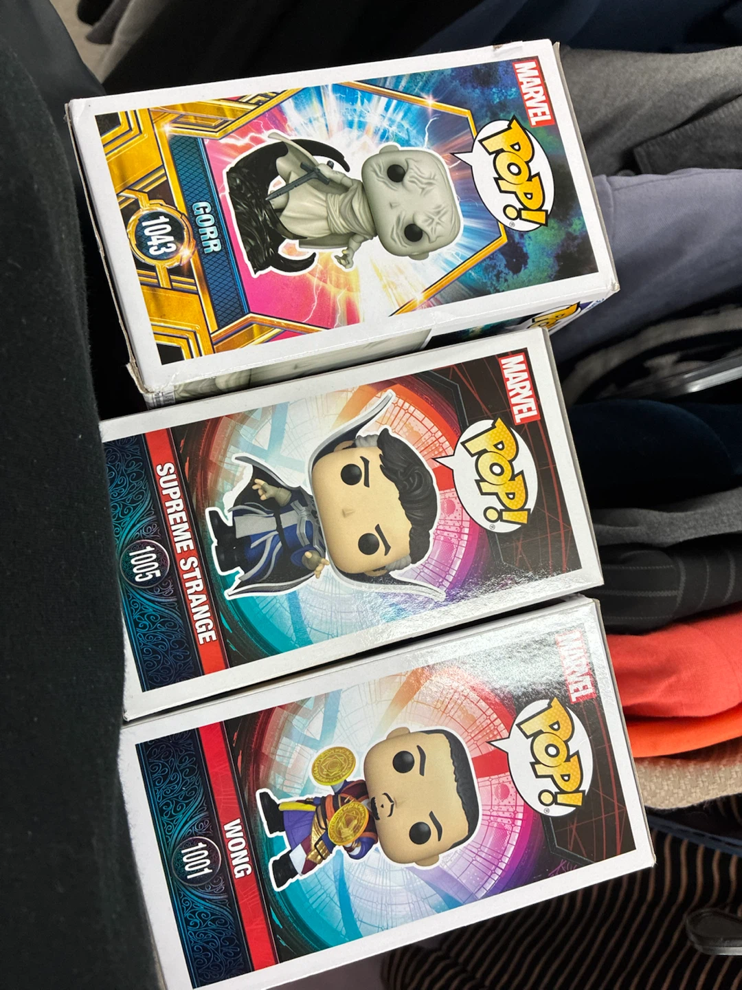Marvel Funko Pop Figures - Gorr, Supreme Strange, Wong