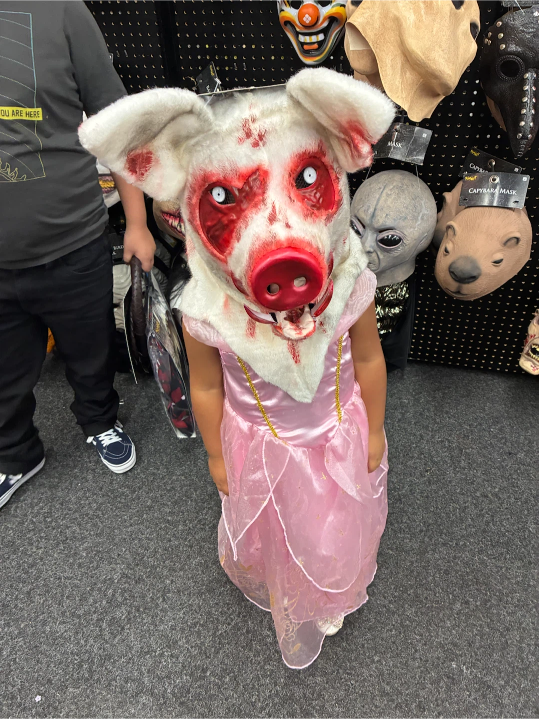 Bloody Pig Mask Halloween Costume Accessory
