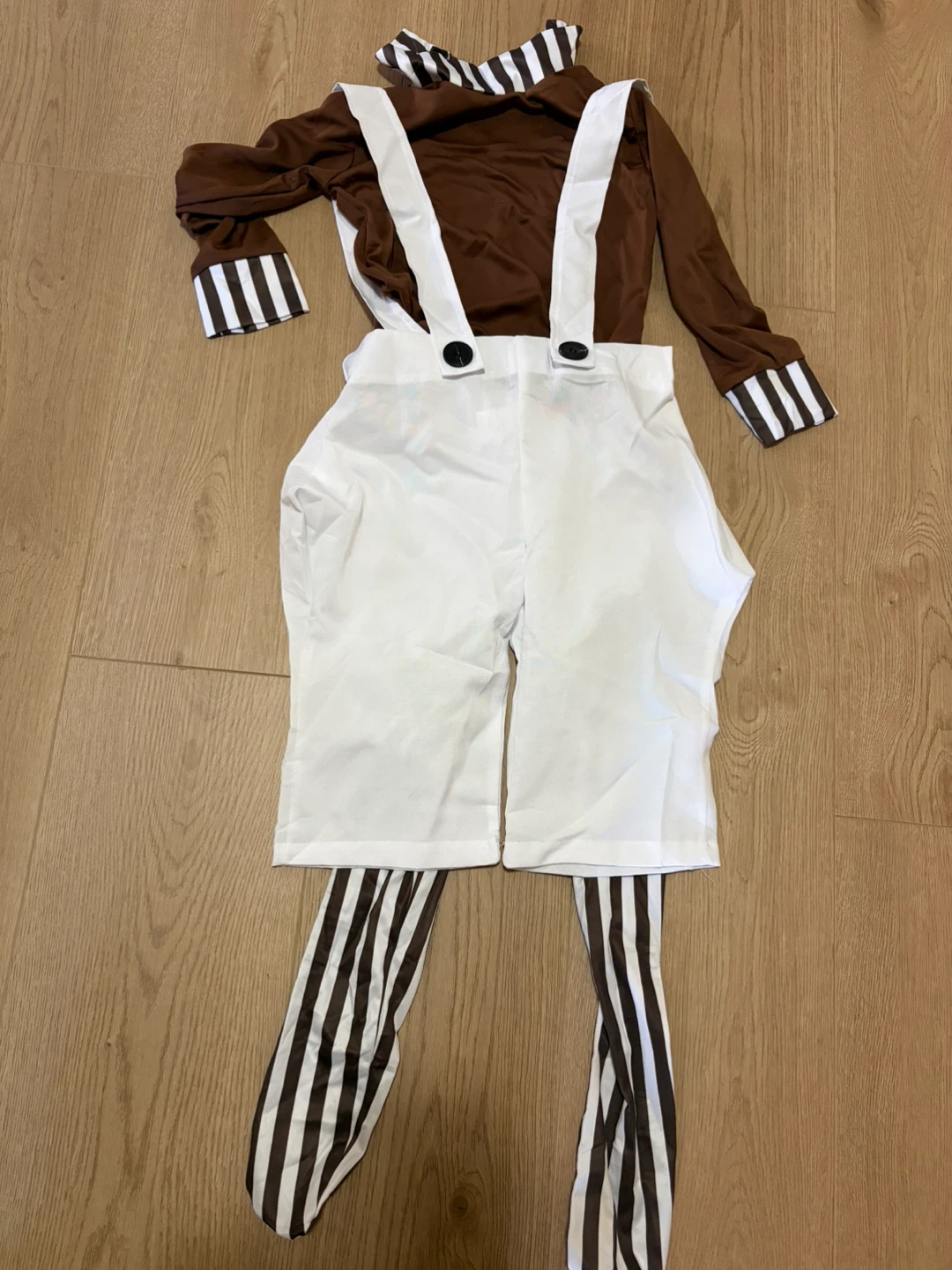 Oompa Loompa Costume with Neon Green Wig - photo 4