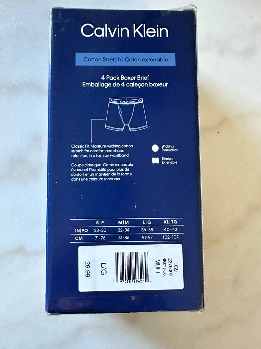 Calvin Klein 4-Pack Boxer Briefs, Size Large - photo 2