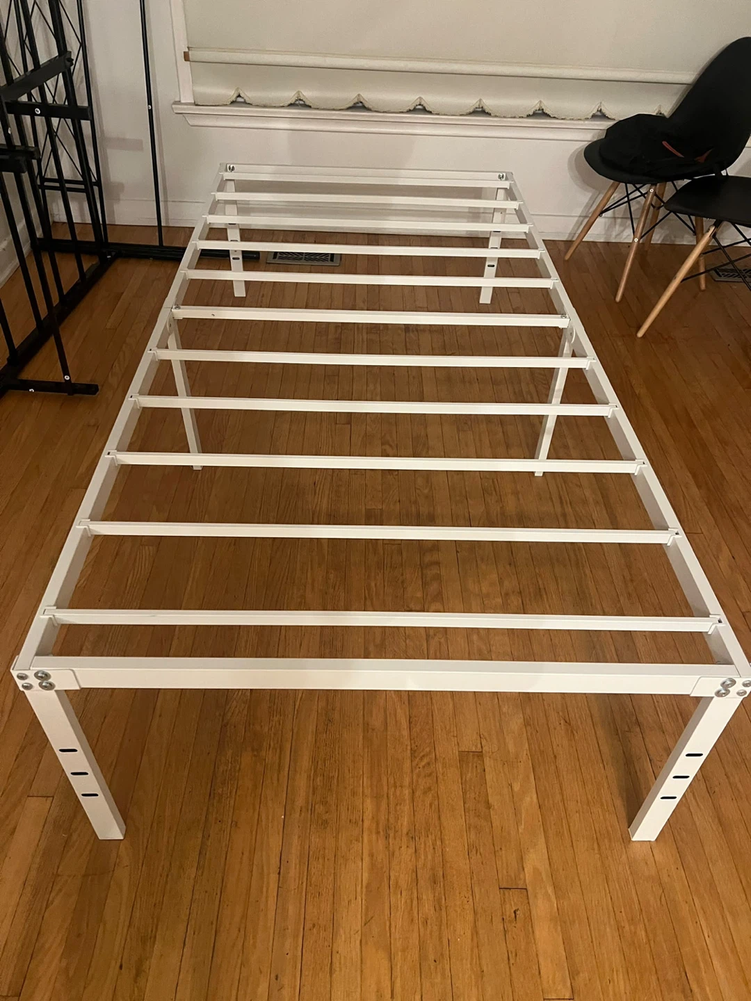White Metal Twin Bed Frame - photo 3