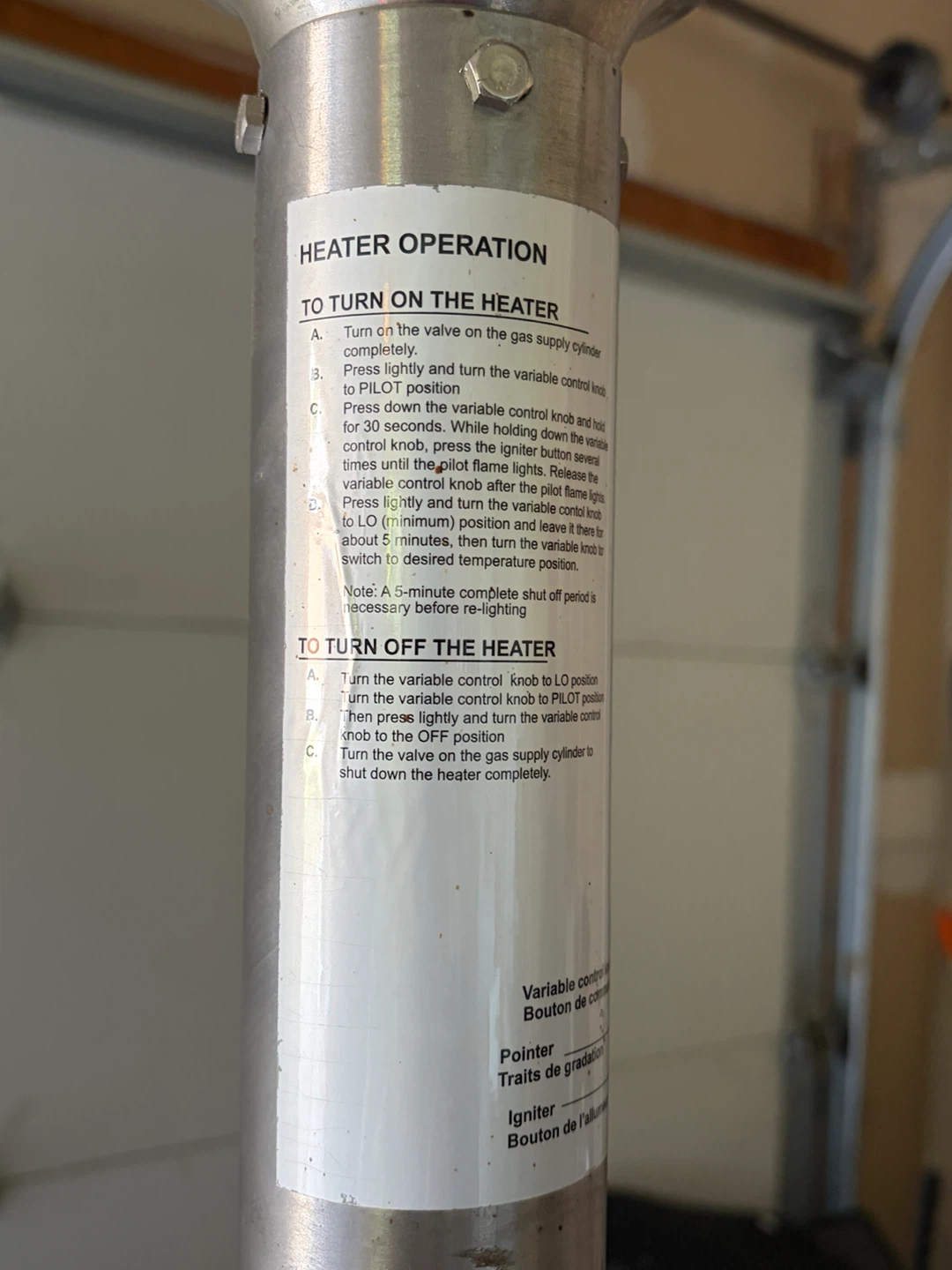 Outdoor Propane Patio Heater - photo 2