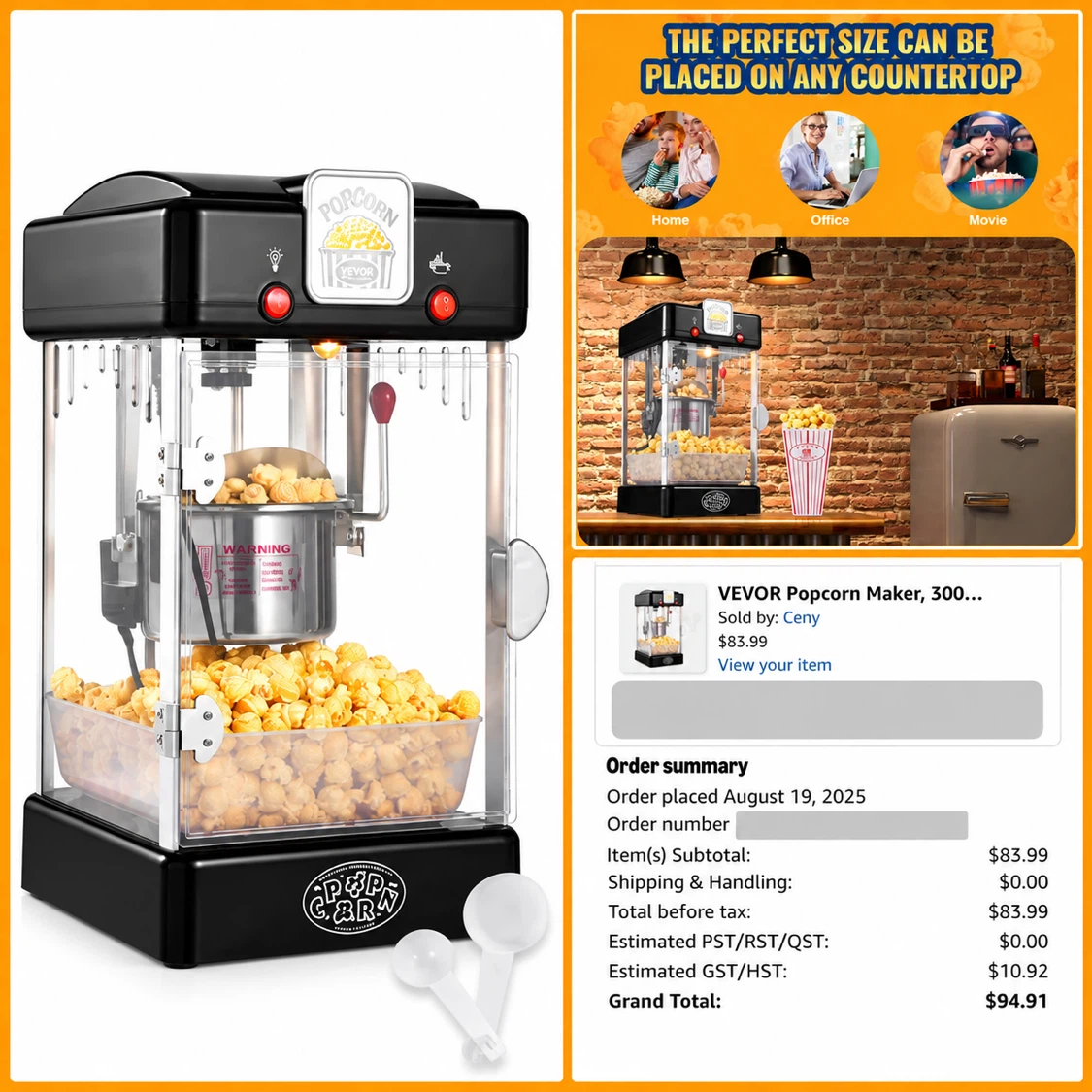 VEVOR Popcorn Maker