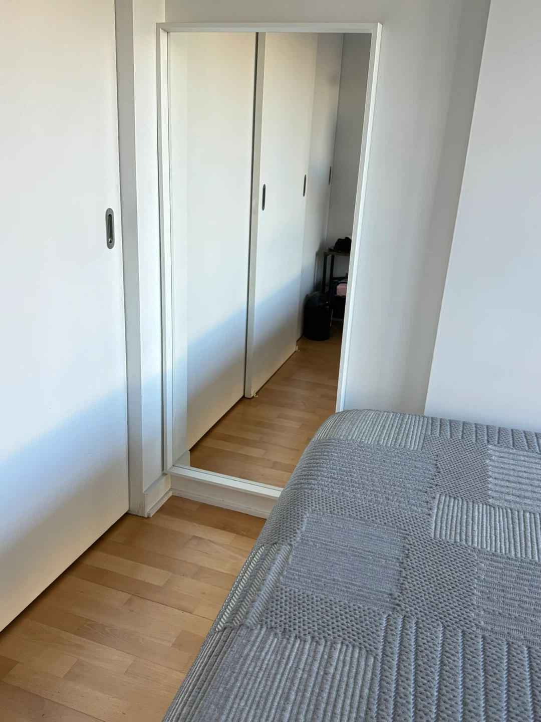 White Framed Full Length Wall Mirror - photo 3