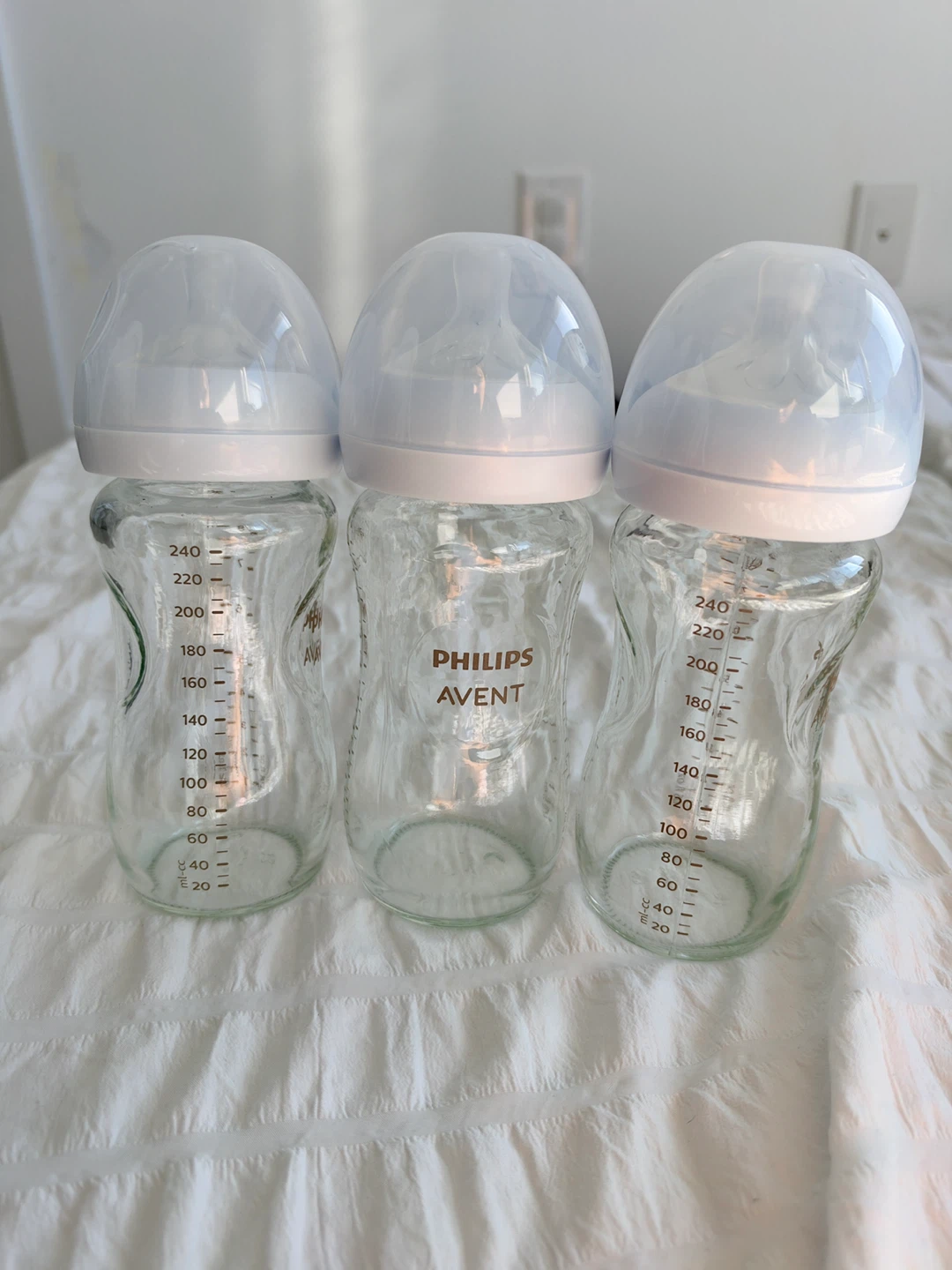 Philips Avent Glass Baby Bottles 240ml (3p)