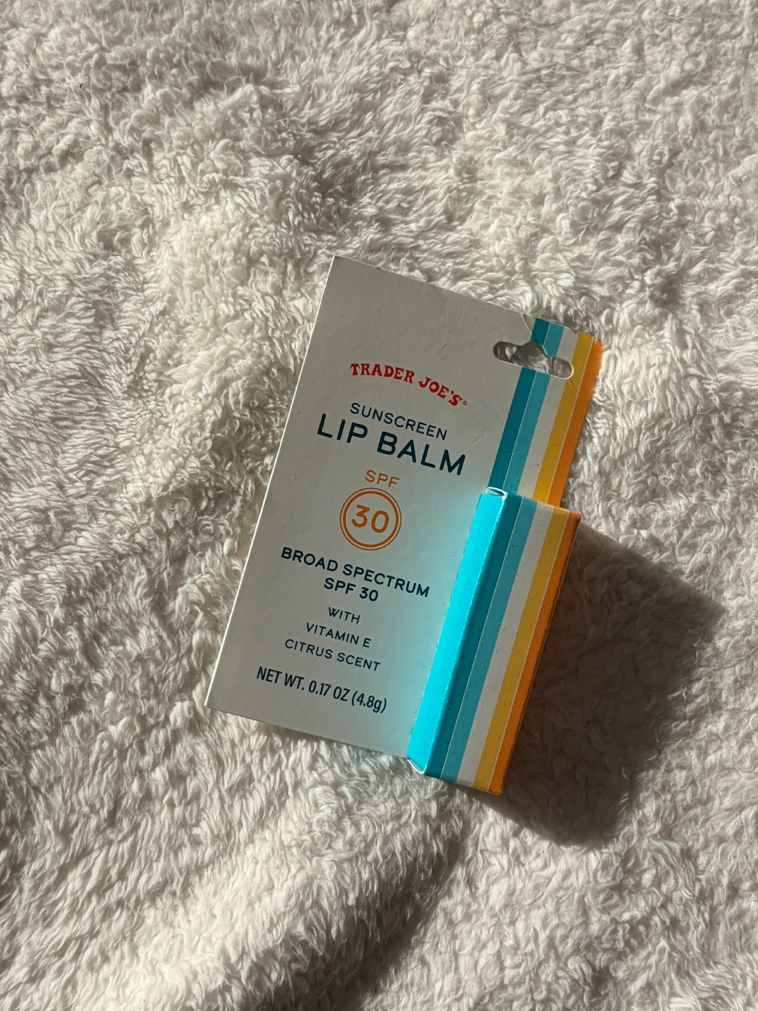 Unopened Trader Joe's Sunscreen Lip Balm SPF 30