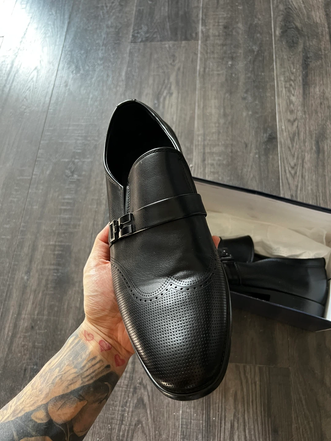 Black Slip-On Dress Shoes - size 45 - photo 2
