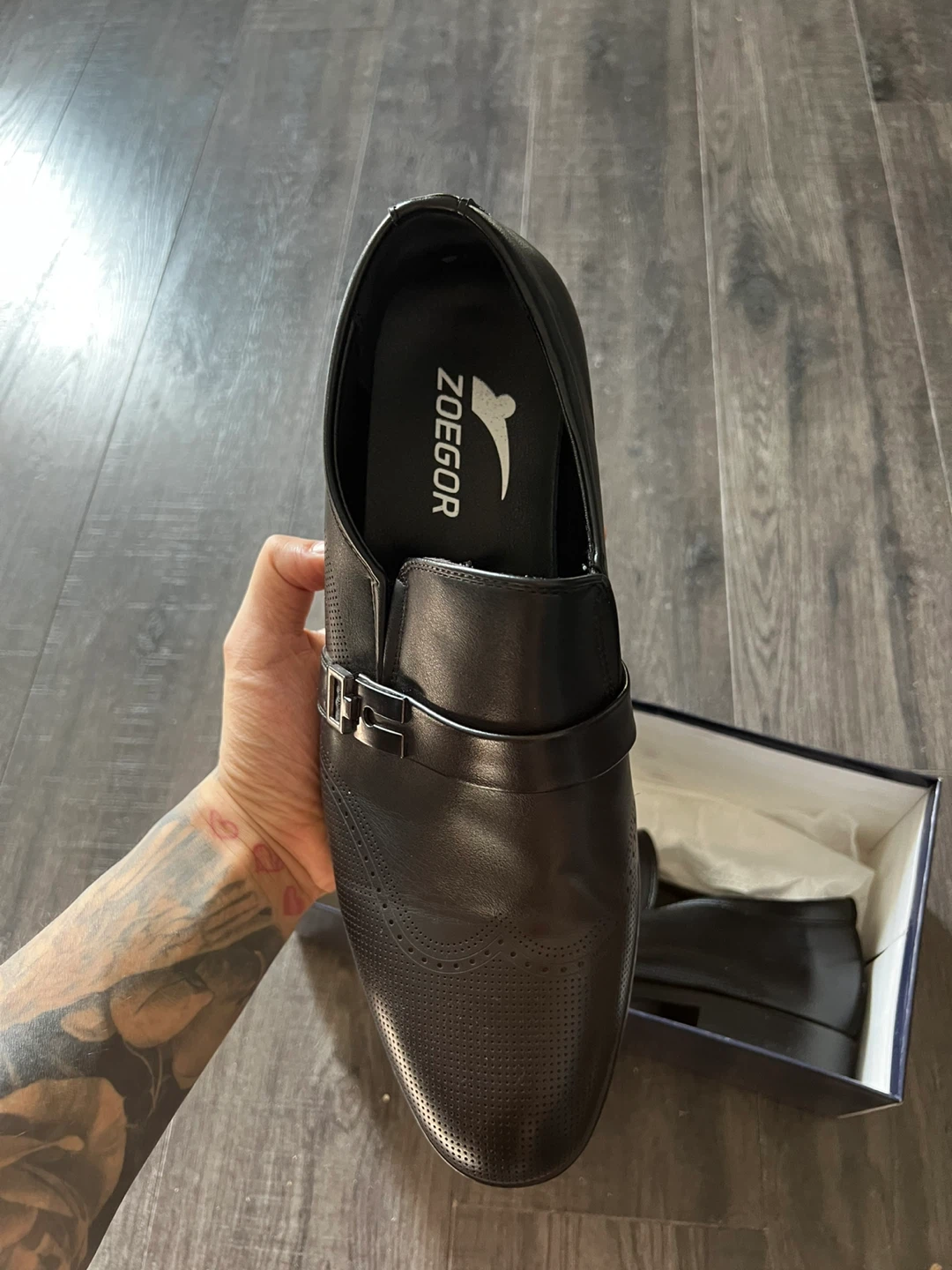 Black Slip-On Dress Shoes - size 45 - photo 5