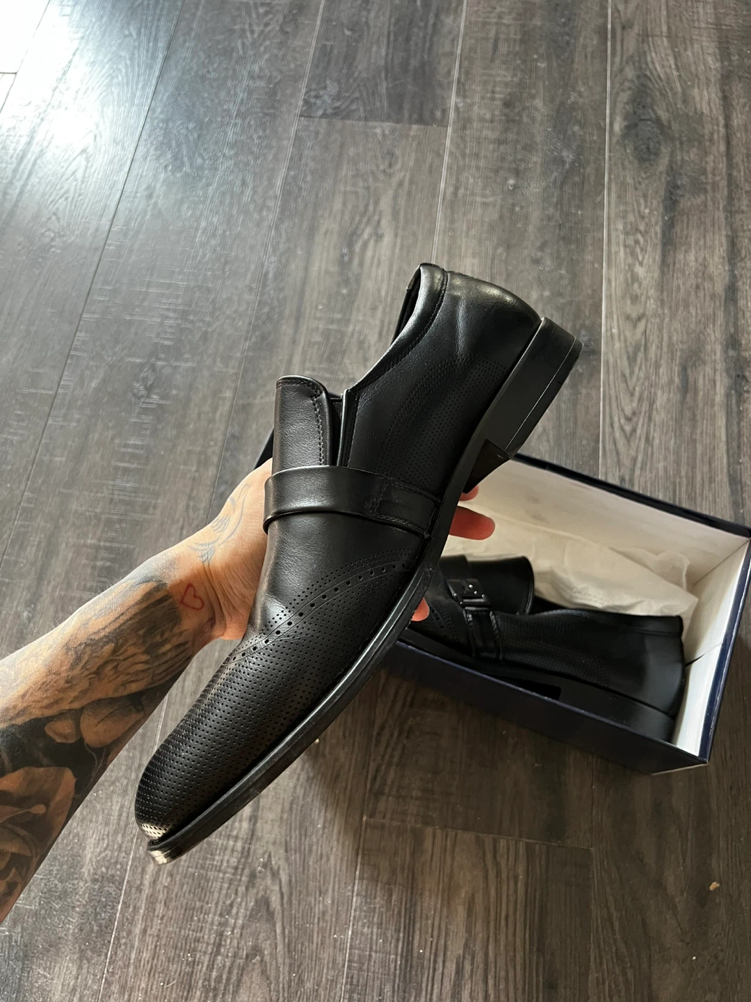 Black Slip-On Dress Shoes - size 45 - photo 3