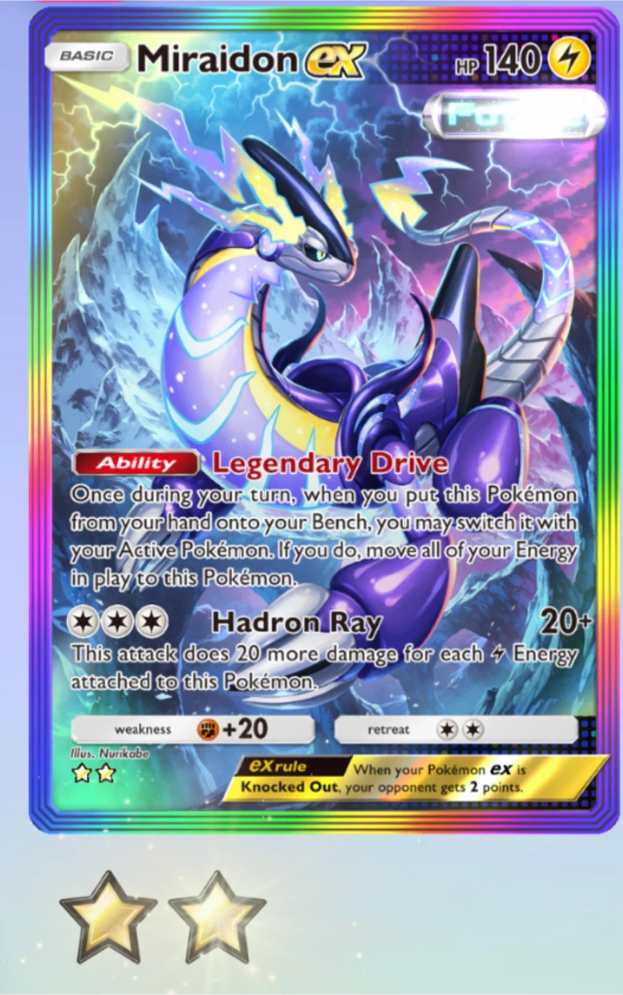 Miraidon ex Pokemon Card
