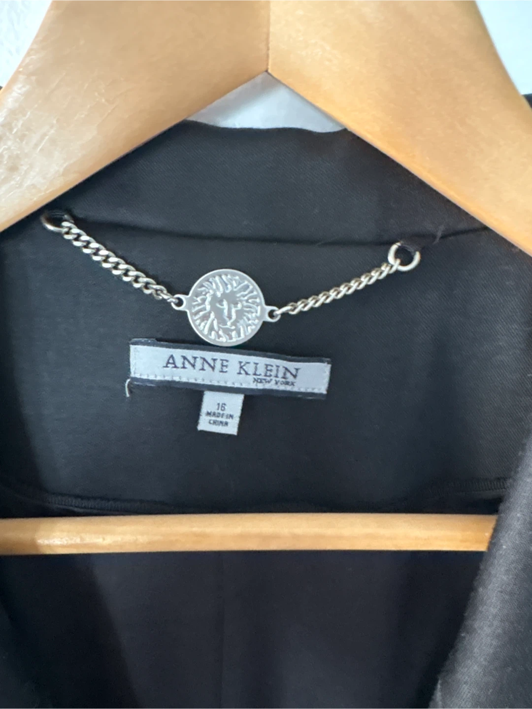 Anne Klein Black Wool Blazer Size 16 - photo 2