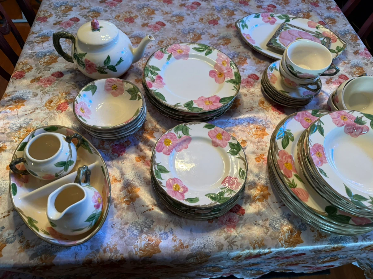 Vintage Franciscan Desert Rose Set