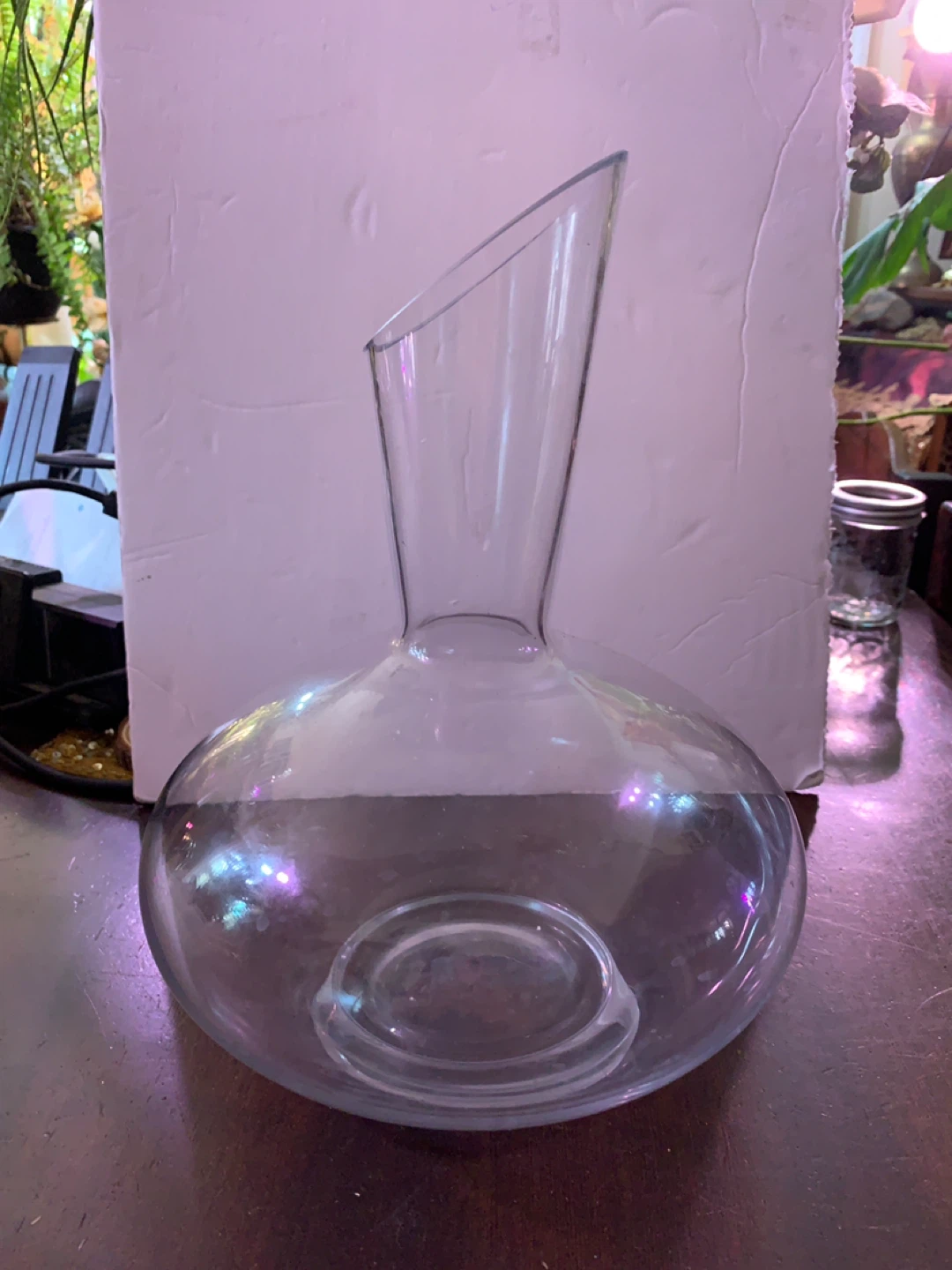 Glass Wine Decanter with Slanted Spout - photo 2