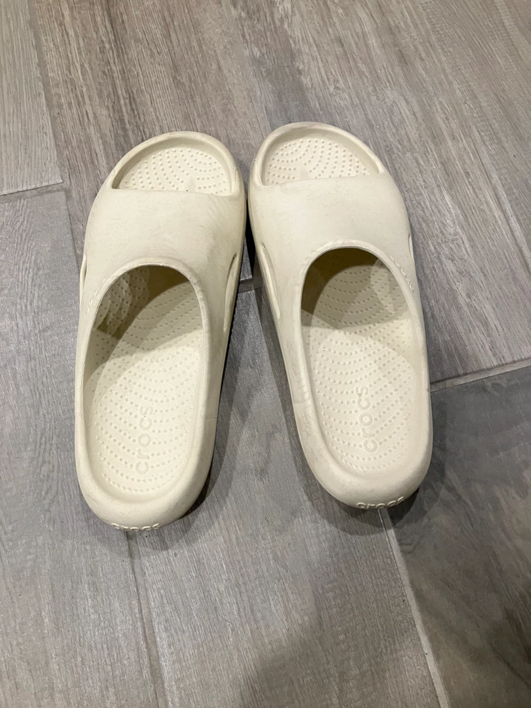 Crocs Classic Slides Off-White Size M11