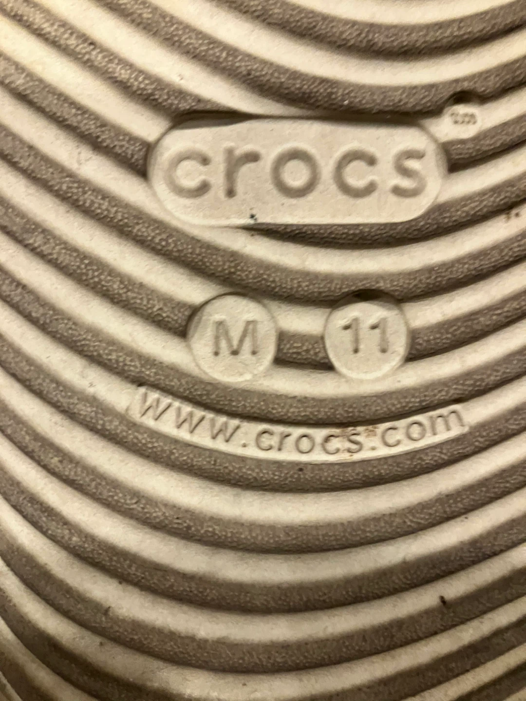 Crocs Classic Slides Off-White Size M11 - photo 3
