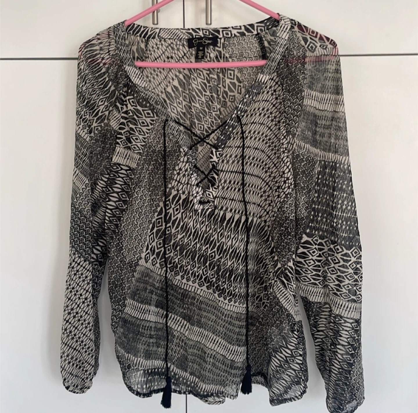 Jessica Simpson Geometric Print Blouse