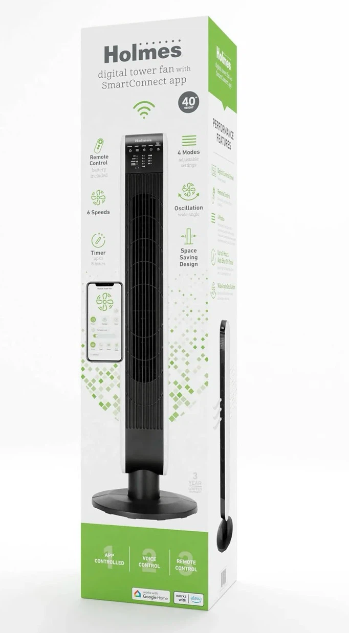 Holmes SmartConnect CleanBreeze Digital Tower Fan - photo 5