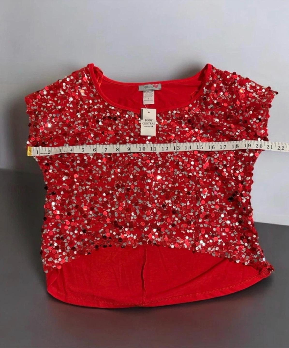 Lipstick Red Sequin Top - photo 3