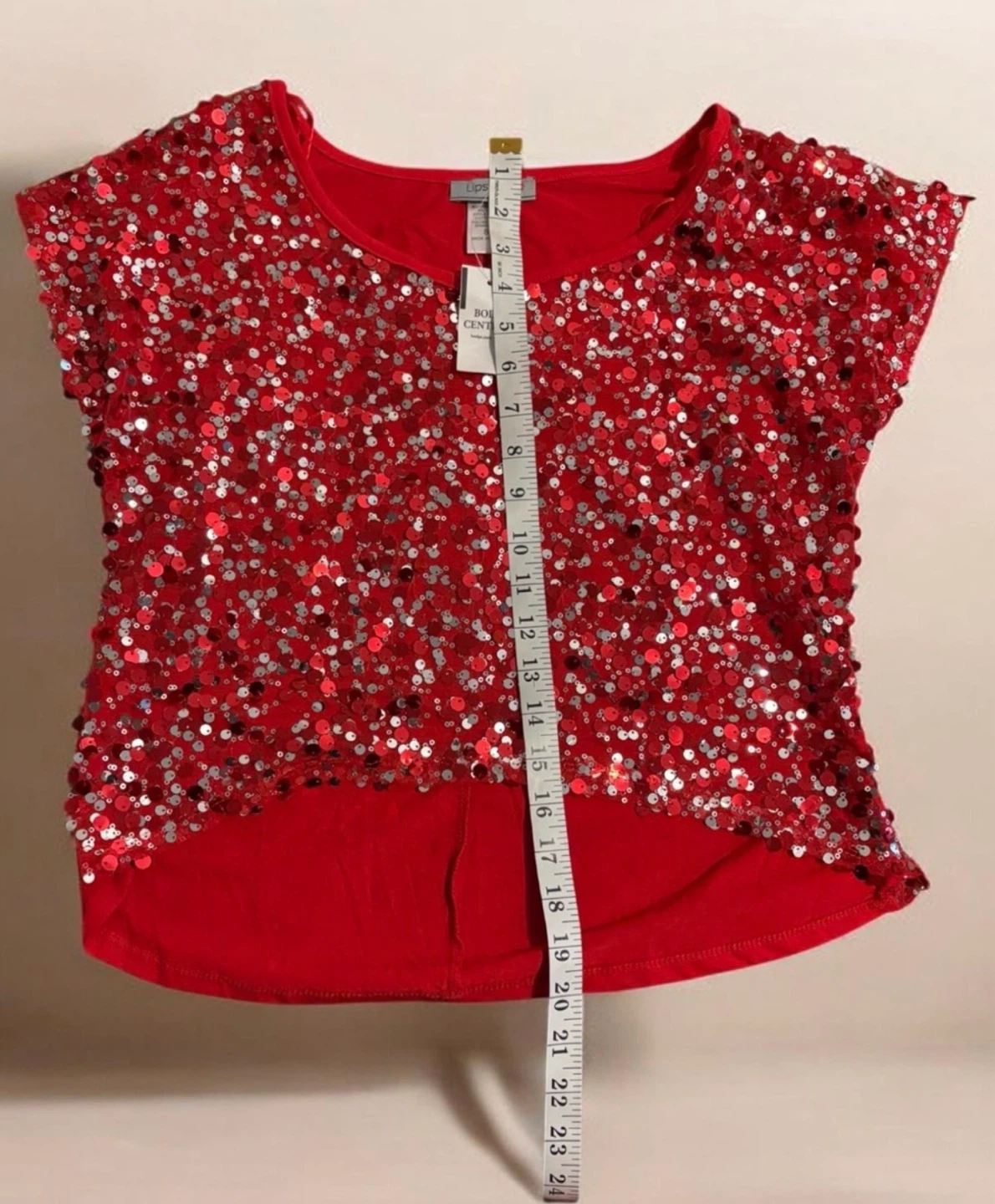 Lipstick Red Sequin Top - photo 4