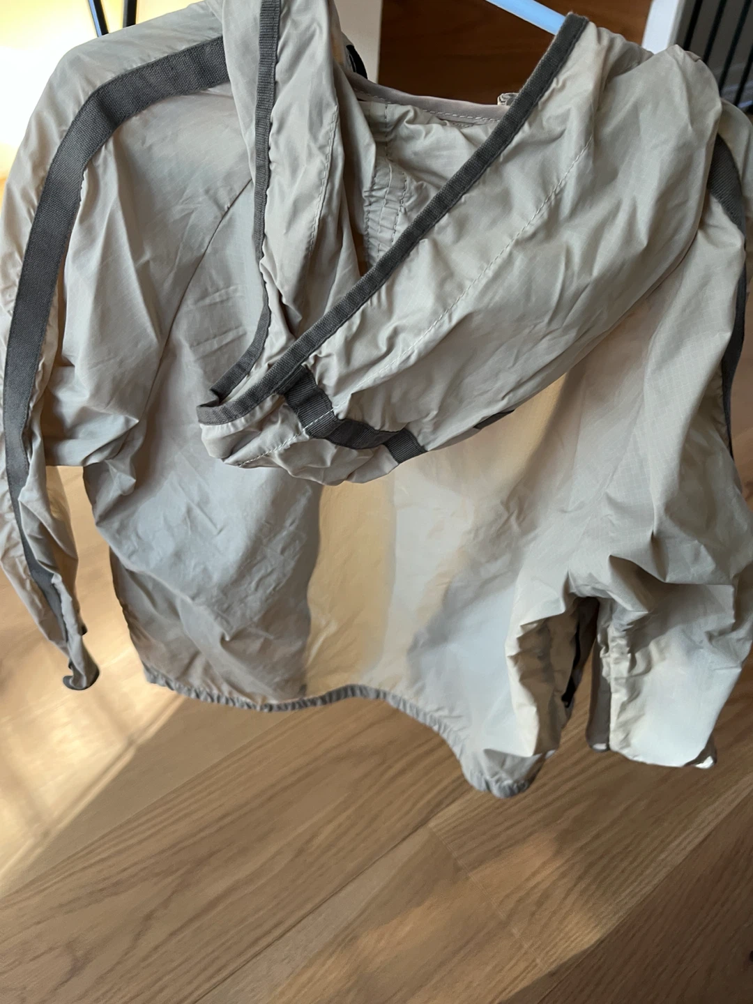 Zara Kids Hooded Windbreaker Beige color - photo 2